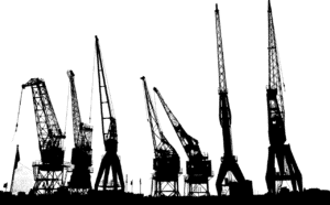 שורה של מנופים